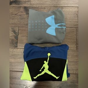 Youth large two hoodies. Jordan. Under Armour
